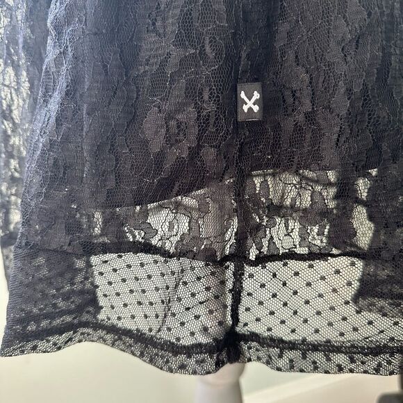 Royal Bones by Daang Goodman Goth Black Corset Dress size Medium - Picture 5 of 10